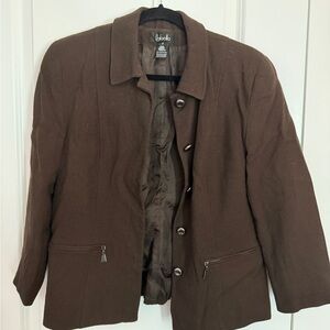 Rafaella Women's Brown Blazer/Jacket